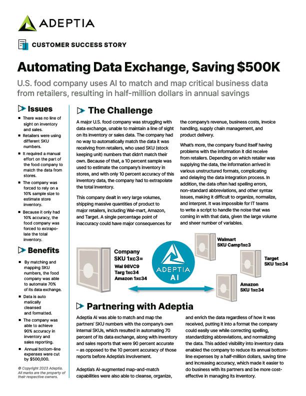 Adeptia Case Studies