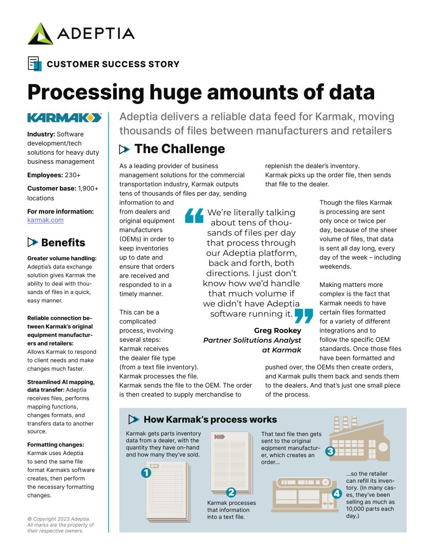 Adeptia Case Studies